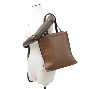 FENDI Flip Medium Tote Size Medium Leather Brown/Black